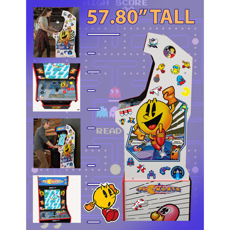 Arcade 1Up Arcade1Up PacMan Customizable Arcade Featuring PacMania